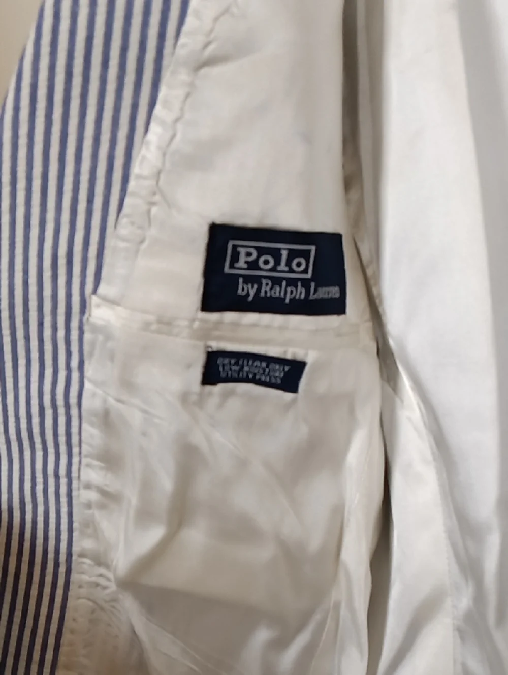 Vintage Boy's Polo Ralph Lauren Cotton Seersucker Blazer / Sport Coat Size 12